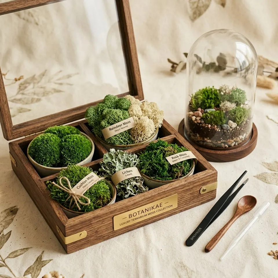 Terraryum yosunu seti
